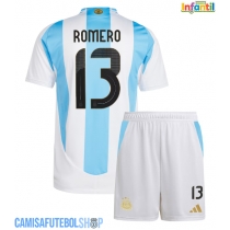 Camisa de time de futebol Argentina Cristian Romero #13 Replicas 1º Equipamento Infantil Copa America 2024 Manga Curta (+ Calças curtas)